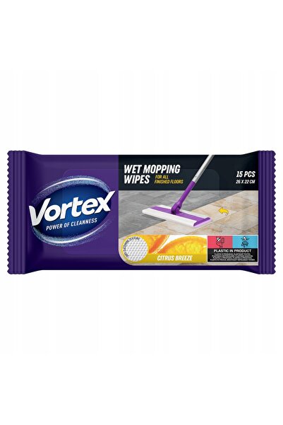 Vortex Șervețele umede, lavete umede pentru mop, curățare pardoseli, 14x15 bu...