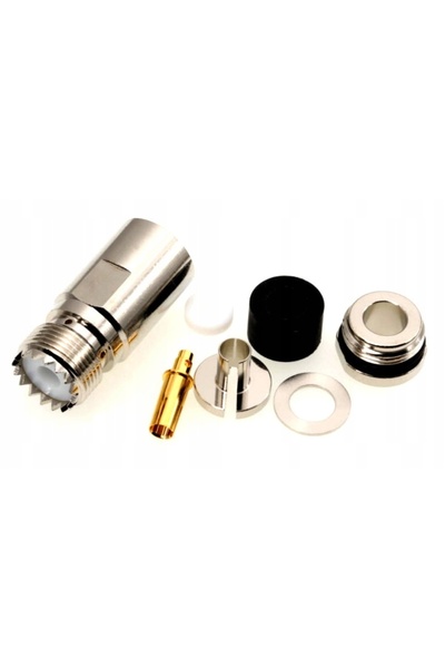 NO BRAND Mufă UHF PL SO-239 tip twist-on (pentru conector UC-1) la cablu RF-7...