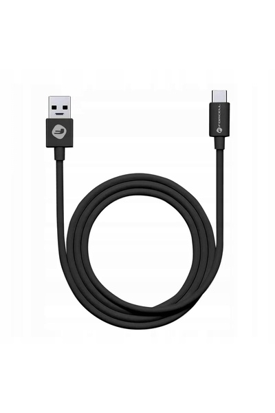 NO BRAND Cablu USB-A la USB-C Forcell 3.0 QC 3A 1 m TPE Rapid Tuba Negru
