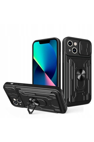 ALOGY Husă Camshield cu inel de susținere și protecție cameră pentru Apple iP...
