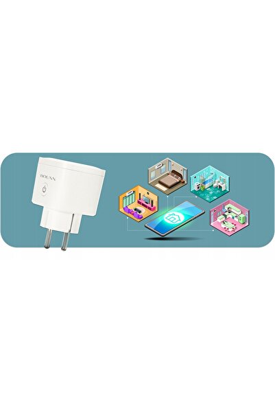 NO BRAND 2x PRIZĂ INTELIGENTĂ WiFi SMART TUYA CU CONTOR DE ENERGIE ȘI PROGRAM...