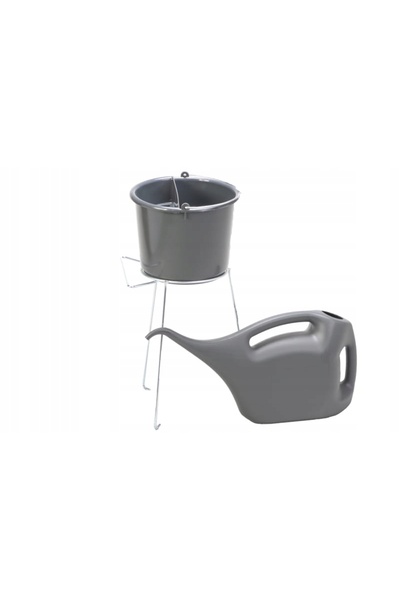 NO BRAND Stropitoare pentru benzinării, 8,5 l, HDPE, culoare gri închis