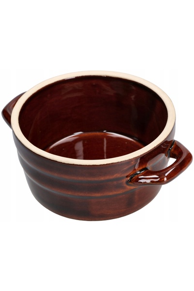 NO BRAND Oală din gresie ceramică pentru sosuri ⌀ 14
