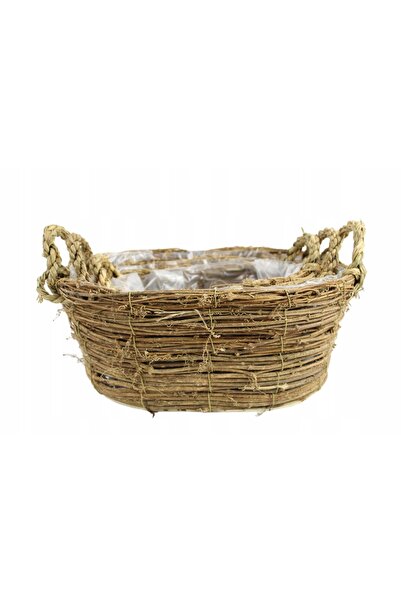 NO BRAND COȘ COȘ SET CADOU COȘ DE FLORI DIN RĂCHITĂ CADOU L