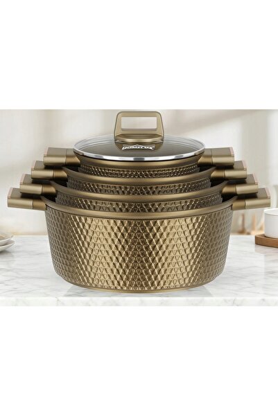 NO BRAND Set de oale HOMELUX 8 EL. INDUCȚIE/GAZ 20/24/28/32CM BRONZ