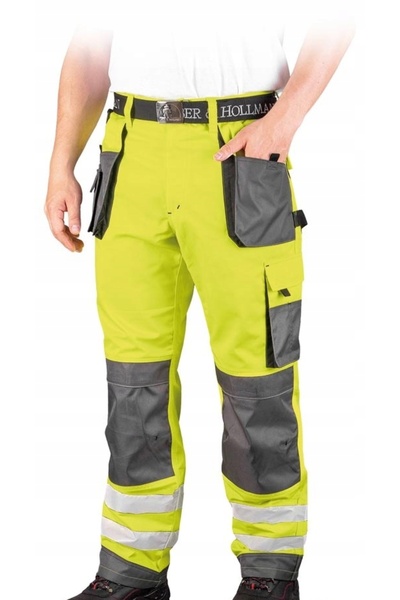 NO BRAND Pantaloni de lucru reflectorizanți, de siguranță, cu elemente de ave...