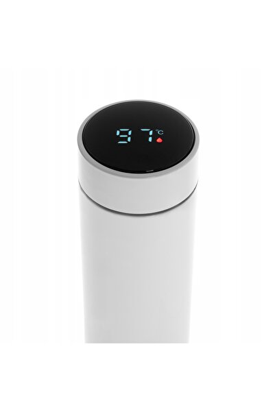 NO BRAND Termos LED de 473ml, cană termică cu indicator de temperatură pentru...