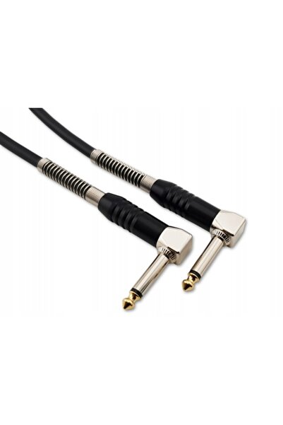 NO BRAND Cablu audio jack 6,3 mm cotit 5 m 0,23mm Negru Red's Music gc035