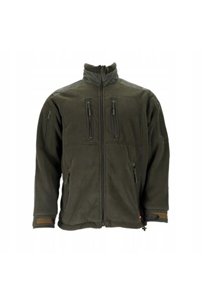 Reis Hanorac bărbătesc din fleece polar cu fermoar, întărit, cu buzunare BOR