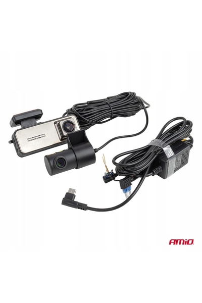AMIO Cameră auto 4K + 2K WIFI 512GB 12V/24V WLAN