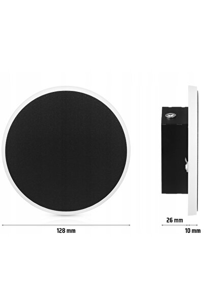 NO BRAND Lampă de perete modernă rotundă de 13cm, tip inel, cu LED, aplică ne...