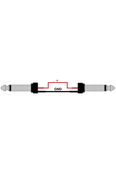 NO BRAND Cablu instrumental Jack 6.3mm cotit 5m Red's Music gc0350c-red
