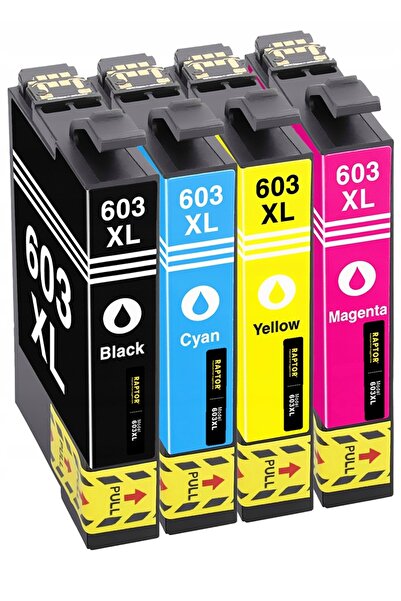 NO BRAND 4x Cerneală pentru Epson 603XL WorkForce WF-2850 DWF