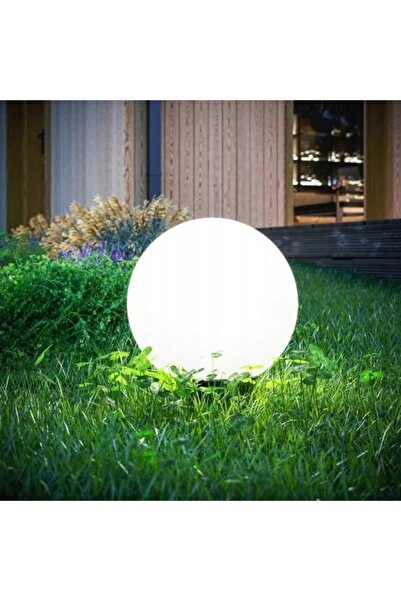 GTV Lampă LED tip glob de grădină, maro, 28cm, E27, albă, IP65