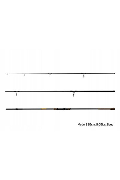 NO BRAND DELPHIN Lansetă de pescuit la crap SYMBOL CARPER 360cm 3lb 3 tronsoane