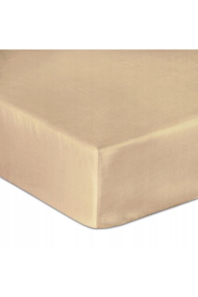 NO BRAND Cearșaf din satin cu elastic 90x200 gri 037 Darymex