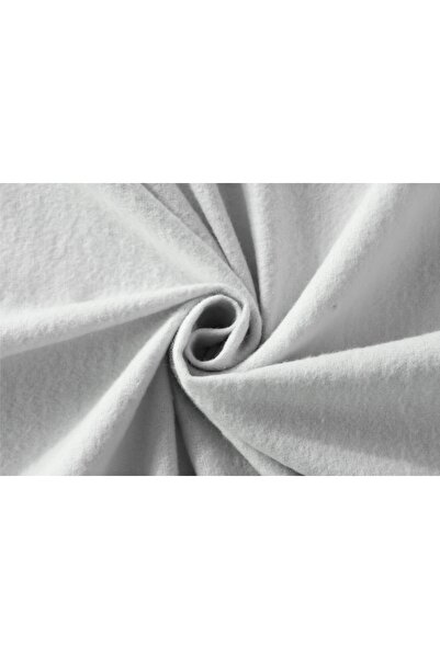NO BRAND Cearșaf de pat din flanelă de bumbac, fără elastic, 160x200cm, gri d...