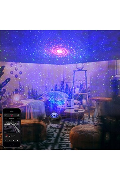 NO BRAND Proiector de stele LED RGBW cu Bluetooth și telecomandă