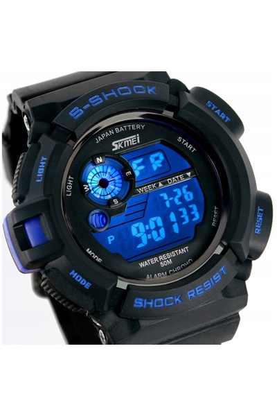 Skmei Ceas electronic bărbătesc cu alarmă 12/24 ore