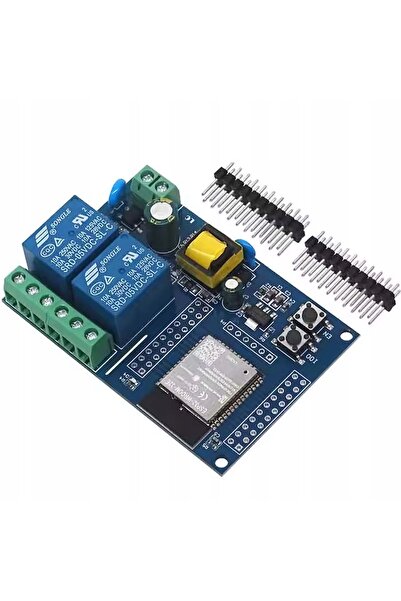 NO BRAND ESP32-32E Modul Releu cu 2 Canale WiFi Bluetooth UART Alimentare 230V