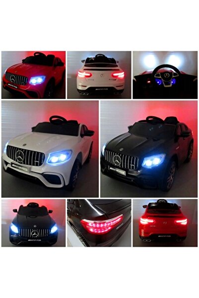MERCEDES GLC63s NEGRU Mașină electrică 4x4 PIELE