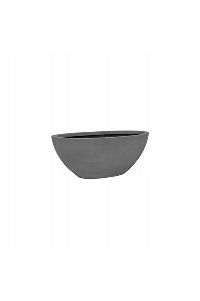 NO BRAND Ghiveci din piatră naturală gri DORANT 32x13/12