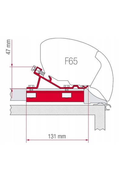 NO BRAND Adaptor pentru marchiză F65 Ducato Jumper Boxer Fiamma