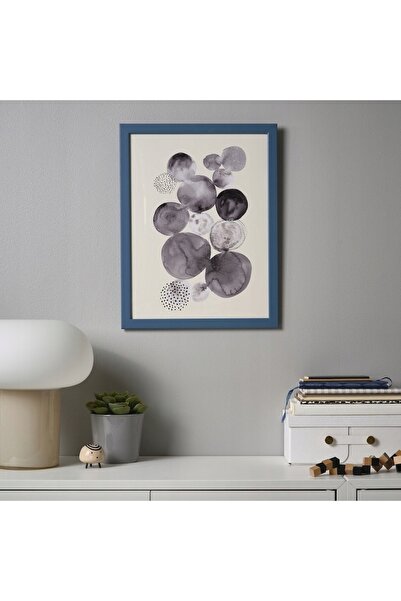 NO BRAND IKEA FISKBO ramă foto MARE 30x40cm ALBASTRU set de 3 piese