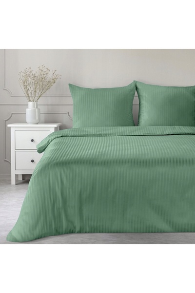 NO BRAND Set de lenjerie de pat din bumbac satinat, calitate hotelieră, 140x2...