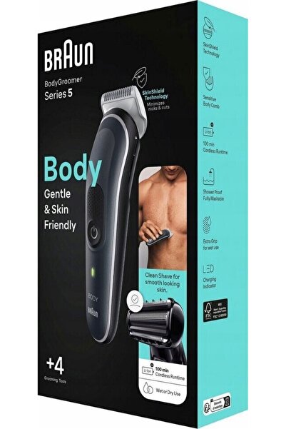 Braun Aparat de tuns pentru păr, barbă și corp, Trimmer corporal 5 BG 5370