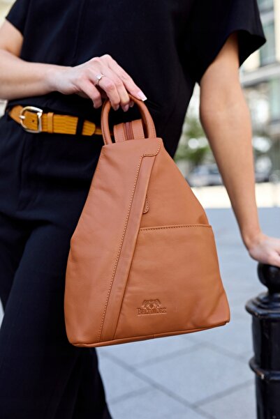 NO BRAND Rucsac din piele de damă, cult italian, geantă de umăr, galben, rucs...