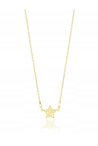NO BRAND Colier CELEBRYTKA stea argint 925 44 cm