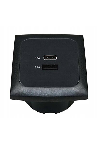 Haba Priză C-line USB-A / USB-C + ramă + cutie izolată