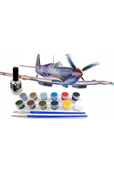 NO BRAND 1:72 Spitfire Mk.IX Cyrk Skalskiego + vopsele adezive