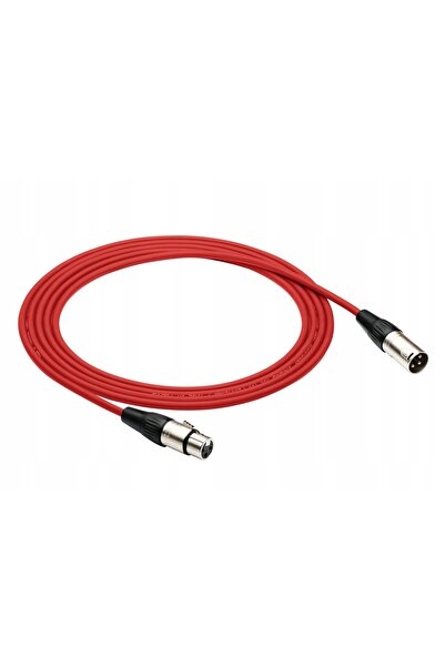 NO BRAND Cablu microfon XLR XLR 8 m 0,23mm roșu Red's Music mc0180-re