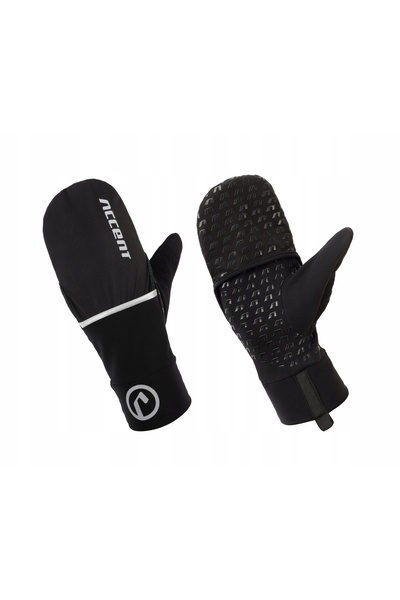 NO BRAND Mănuși ACCENT THERMAL cu protecție, negre, M