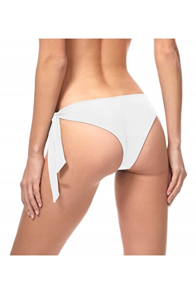 NO BRAND Slip de baie cu talie înaltă, tip bikini, Merry Style Brief-3, alb, 40