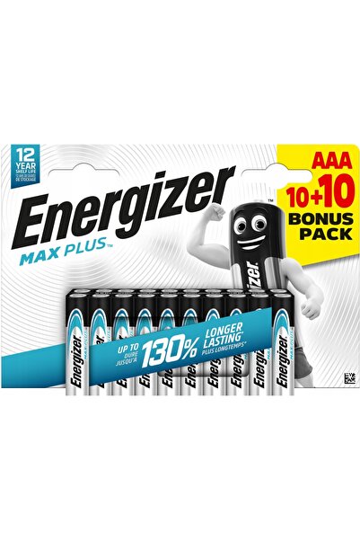 Energizer Baterii alcaline AAA LR3 MAX PLUS 40 bucăți 1,5V cu o durată de via...