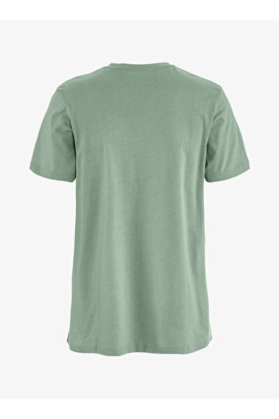Fjällräven Tricou din bumbac Fjallraven cu logo arhivă - verde ceață L
