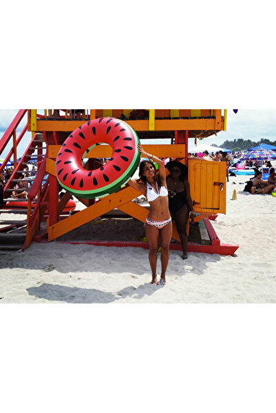 NO BRAND Saltea gonflabilă de apă pentru piscină, pepene verde, mare XXL, 120 cm
