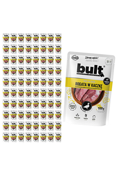 Bult Hrană umedă completă pentru câini, bogată în rață, plic 80x100g