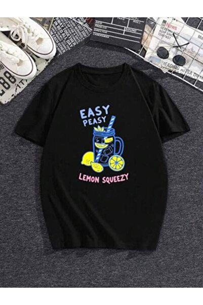 25W Women's "Easy Peasy Lemon Squeezy" T-Shirt: Fun, Retro-Inspired Short-Sle...
