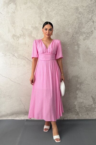 Generic Brand Pink Polka Dot Gipeli Dress