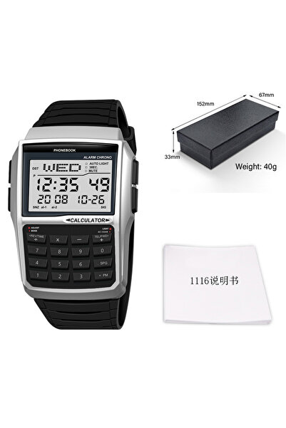 Choice4 1116-2 Multifunctional Men's Calculator Watch Fashion Luxury LED Elec...