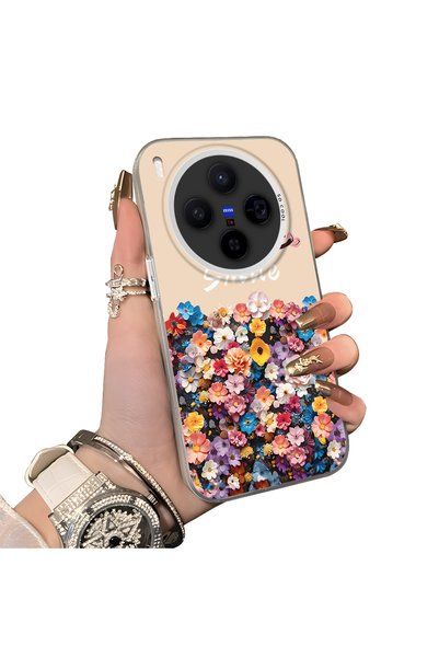 Hontinga Vivo X300 Compatible Silicone Edge Hard Back Case Couple Phone Case ...