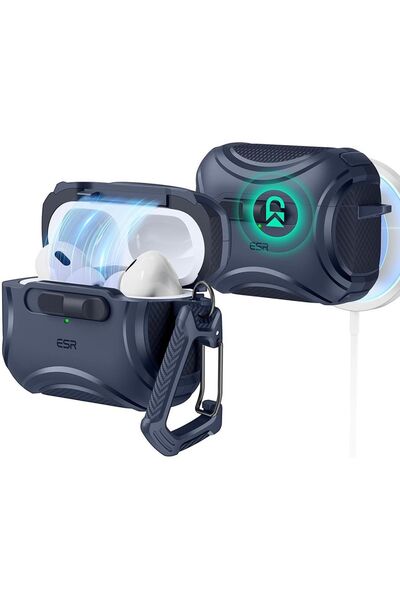 ESR Θήκη AirPods Pro 2nd Gen / 1st Gen Cyber FlickLock HaloLock Ανθεκτική με ...