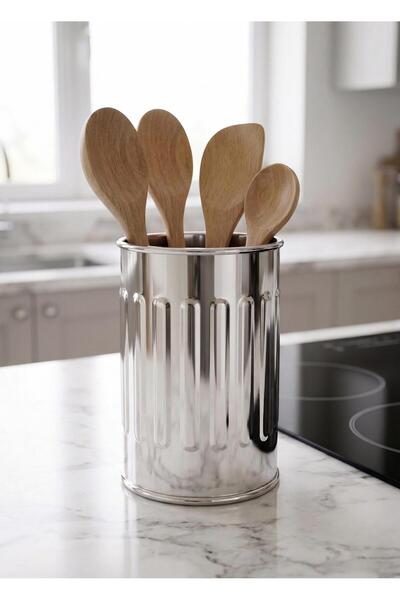 The Mia Spoon Holder Chrome 17 X 11 cm