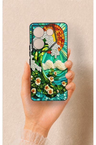 Vip Case حافظة سيليكون متوافقة مع هاتف Tecno Camon 20 Pro 5G بنمط موجة المحيط