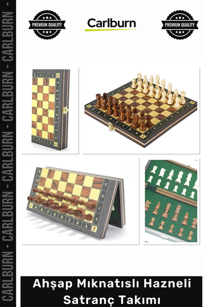 Carlburn # Chess Luxury Handmade Decorative Portable Professional Wooden Ches...