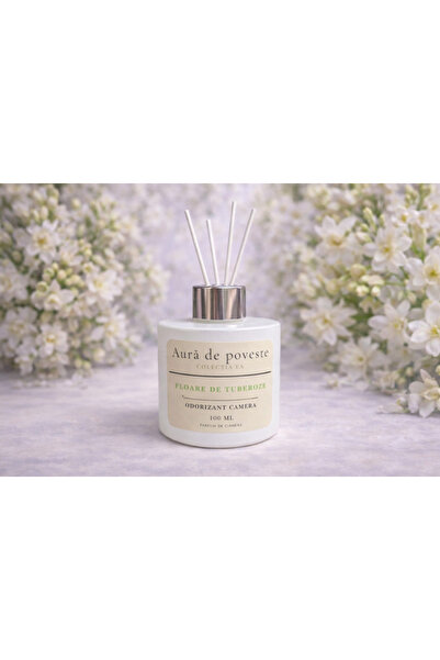 OEM Room Freshener with Sticks – Tuberose Flower | Story Aura